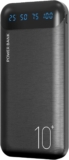 Power Bank 10000mAh Portable Charger Slim External Battery Pack with 2 USB 2.4A Outputs and USB C In/Out Compatible with Huawei iPhone 16 15 14 13 12 iPad Samsung Galaxy S20 Android Tablet (Black)