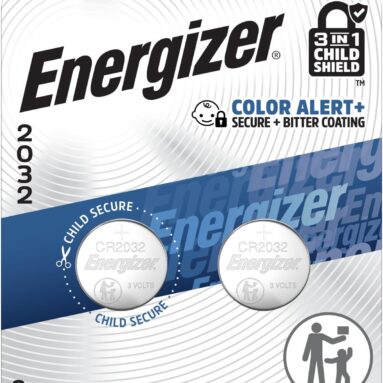Energizer 2032 Batteries for Watches, AirTags, Key Fobs, Small Electronics, 2 Count CR2032 Battery